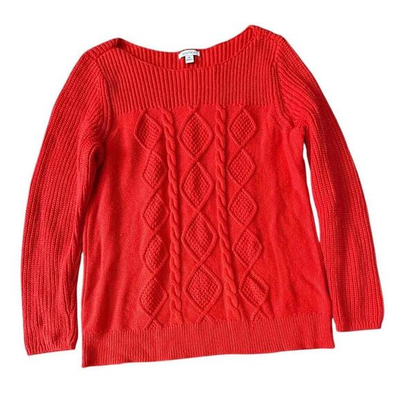 Nautica Cable Knit Sweater - XXL Red - Picture 1 of 6
